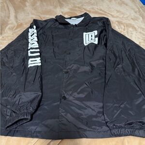 LA Clippers Basketball Club Augusta Sportswear Black Windbreaker Large